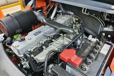 Toyota forklift engine view